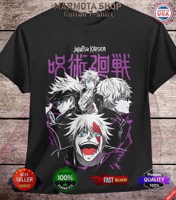 T-shirt Gojo Jujutsu Kaisen Satoru Sukuna Anime Japonais T-shirt Manga JJK tout