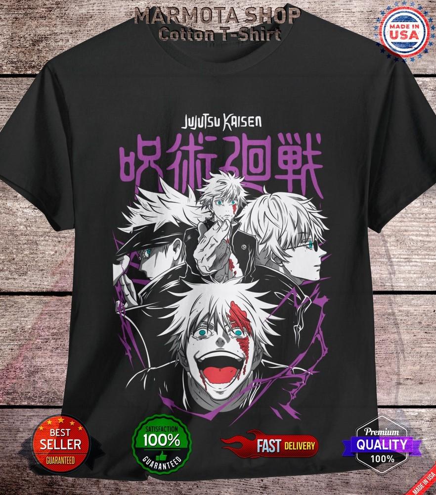 

Gojo Jujutsu Kaisen T-Shirt Satoru Sukuna Anime Japanese Tee Shirt Manga JJK all XL