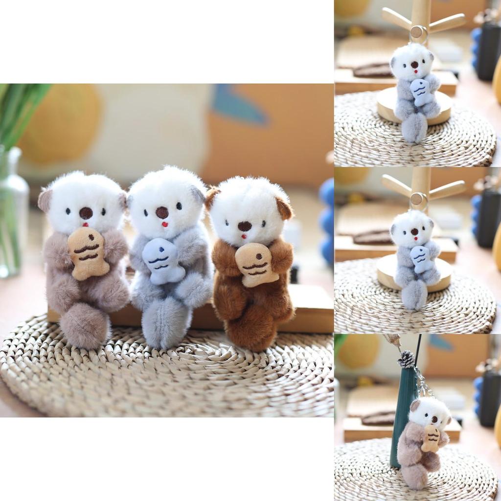 Adorable Otter Plush Keychain Soft And Huggable Short Plush Material