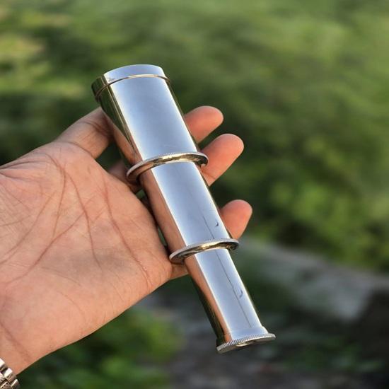 

Brass Pirate Telescope 15.24 cm Silver Nautical Spyglass, Kids Adventure Decorative Maritime Collectible Ideal for Birthdays, Baptism Gift