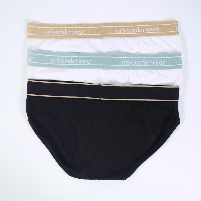 Platinum Macaron Men's U-Convex Low-Rise Cotton Briefs - Trendy and Comfortable Youth Underwear