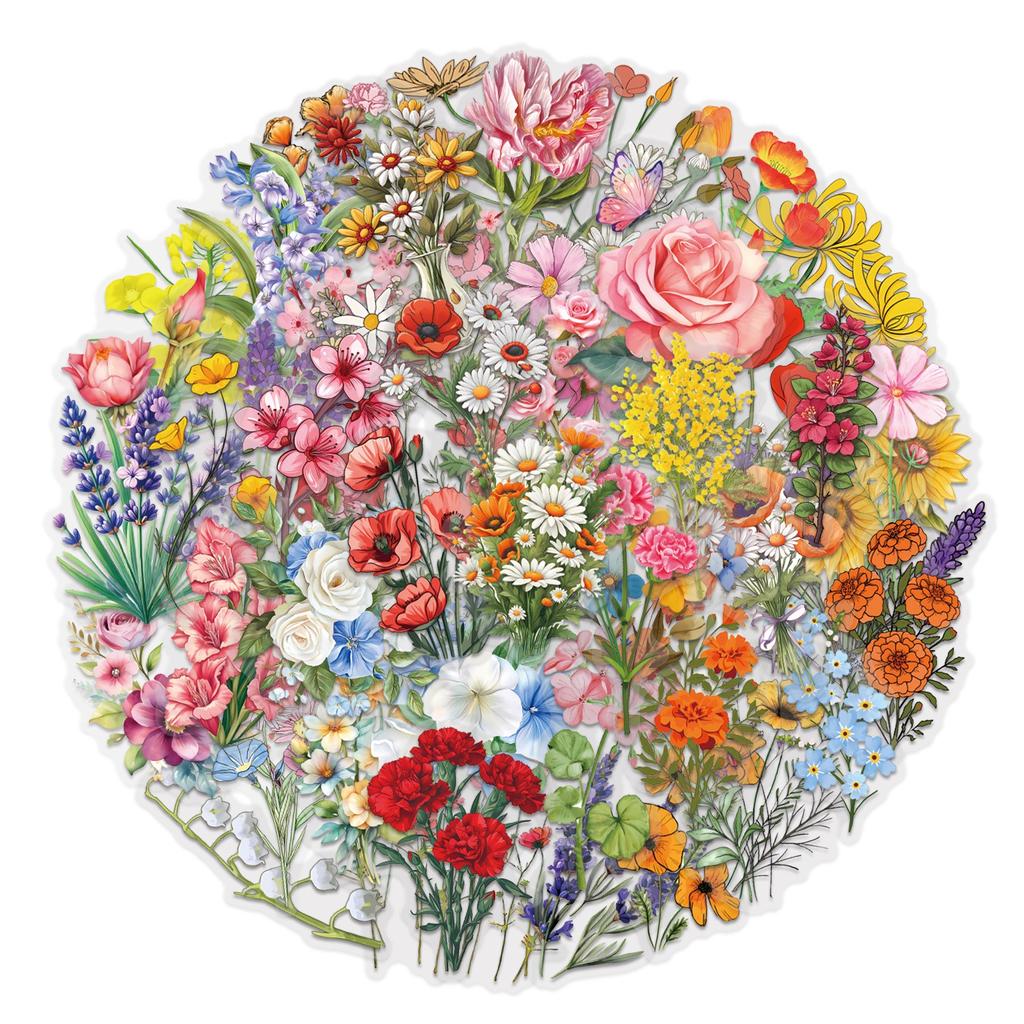 60pcs Suitcase Stickers Waterproof Stickers Scooter Computer Tablet Cartoon Decoration