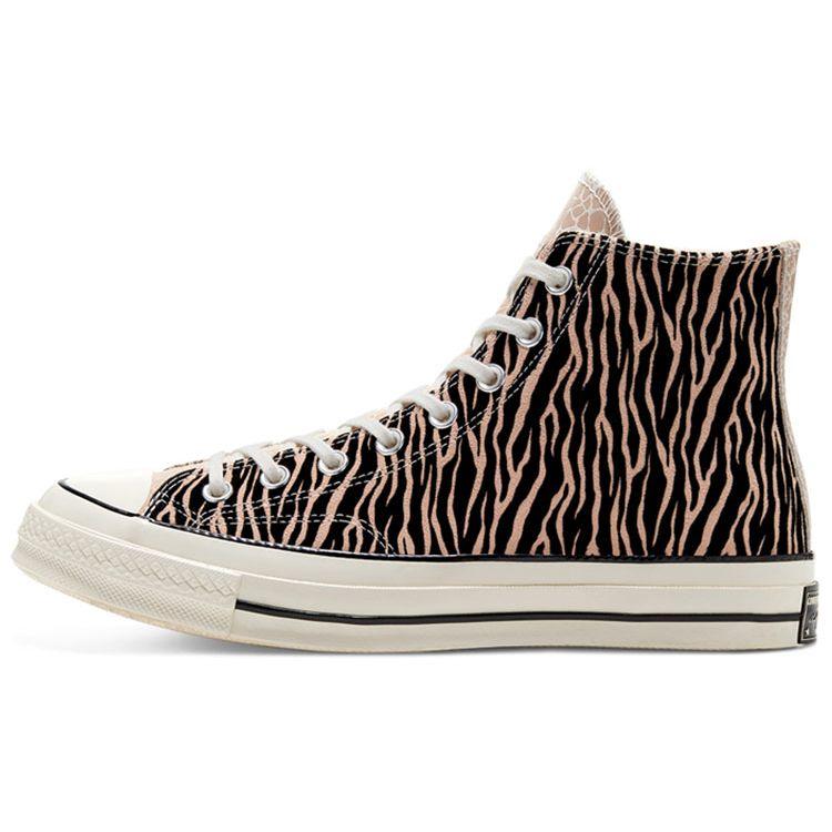 

Кроссовки унисекс Converse Chuck 70 High Space Animal коричнево-черные Egret 167282C