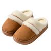 Cotton slippers autumn and winter 2025 new home indoor thick bottom plush couple household cotton drag winter