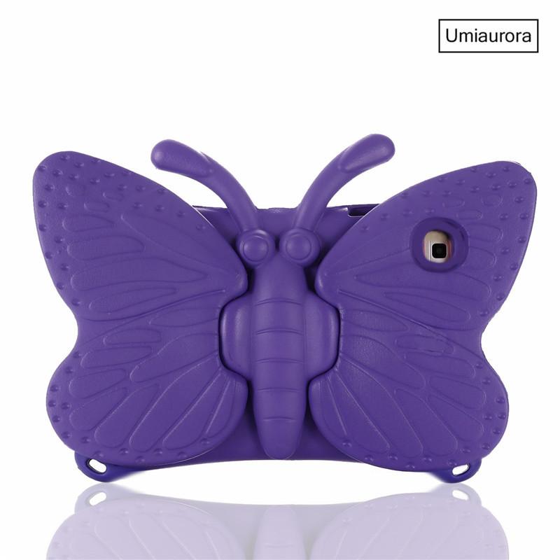 Custodia ammortizzante in EVA a forma di farfalla 3D per iPad 7a 8a 9a 10,2 pollici Mini 5 6 9,7 Air 2 3 4 10,9 Pro 11 Copertura per tablet per bambini