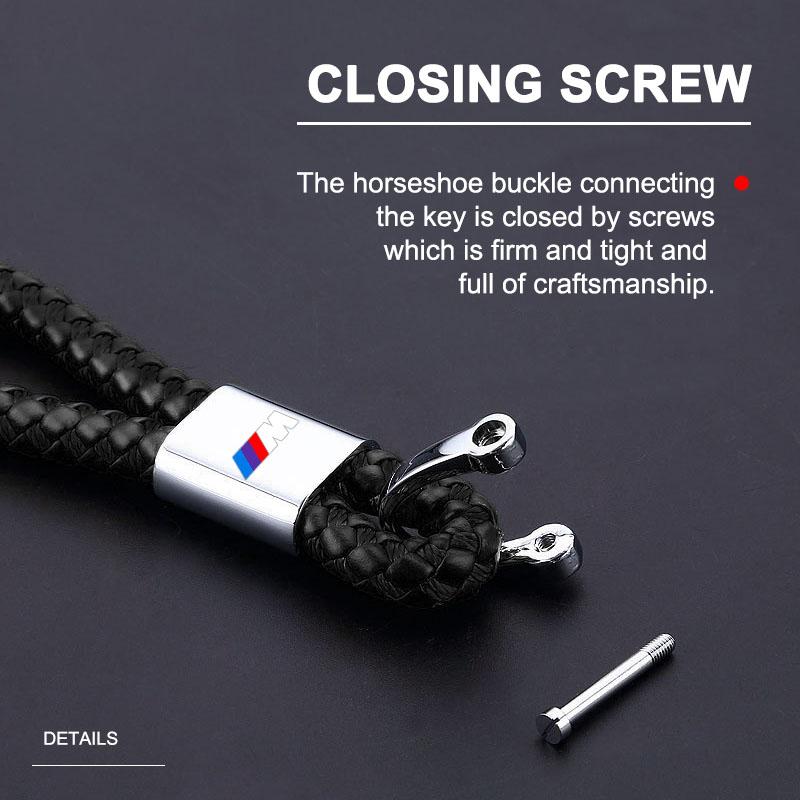 Car Key Chain Key Ring Key Lanyard Car Emblem Auto Accessories For BMW M E34 E36 E60 E90 E46 E39 E70 F10 F20 F30 X5 X6 X1 M3 M5 M6 E71 F01 F02 F87