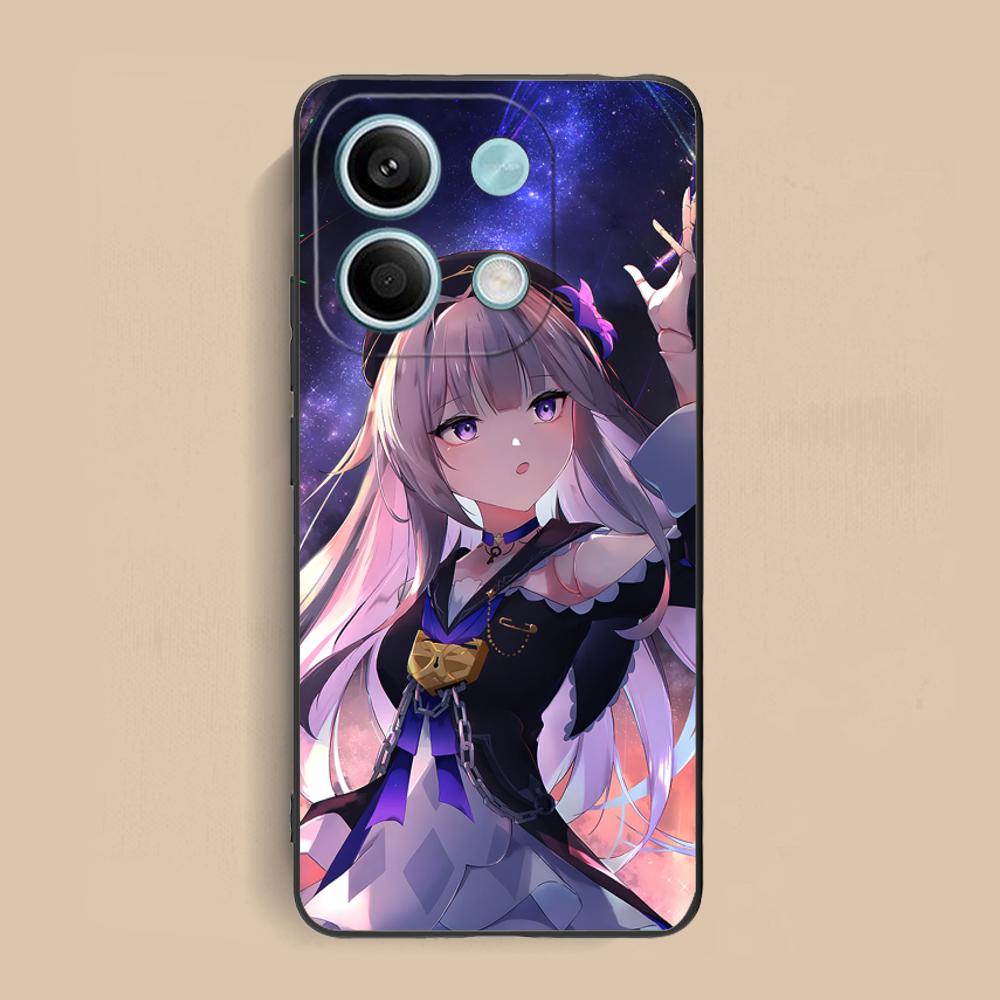 HSR Herta Matte TPU Mobile Phone Case for Xiaomi Redmi Note 14 13 12 11 S Pro Plus 4G 5G Colorful Printing Cover