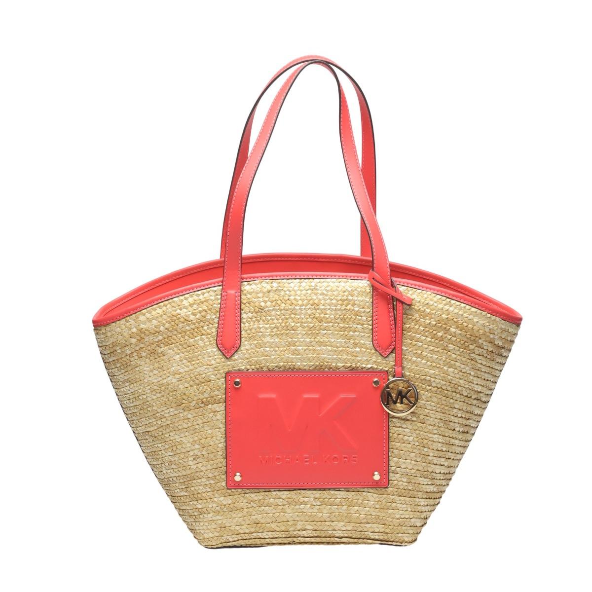 Michael Kors Kimber Large capacity Handbag canvas pink Women 35T2G7KT71 Used