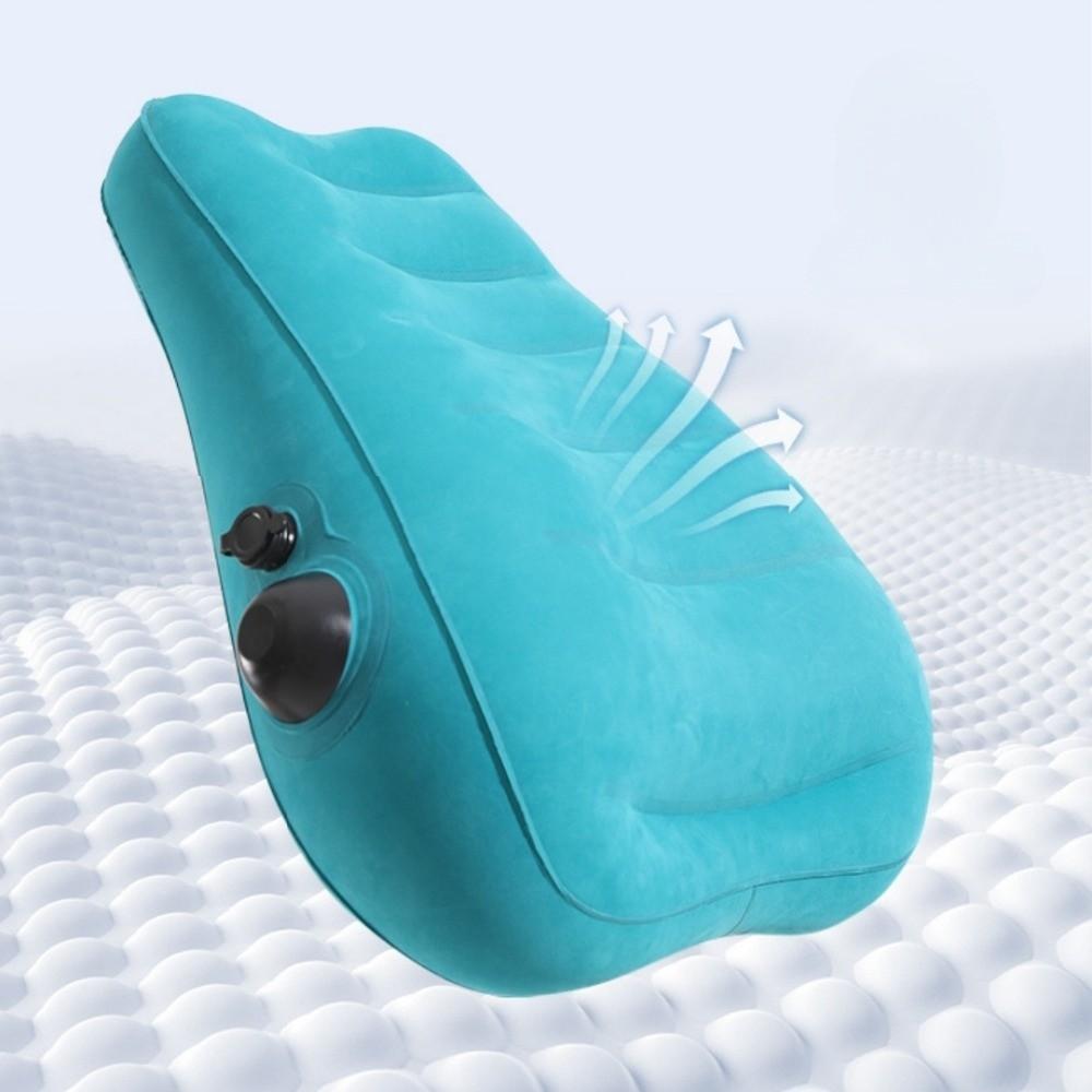 Portable Lumbar Support Pillow Mini Comfortable Inflatable Travel Pillow Lightweight Soft Nap Pillow Cushion Travel