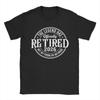 Leisure Retired  Not My Problem Anymore American Flag TShirt for Unisex O Neck Cotton T Shirt  Short Sleeve Tees XL Clothes