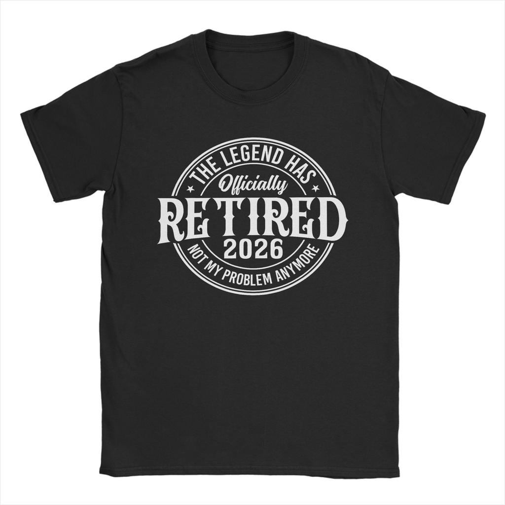 Leisure Retired  Not My Problem Anymore American Flag TShirt for Unisex O Neck Cotton T Shirt  Short Sleeve Tees XL Clothes