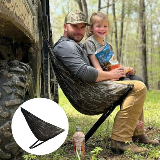 Outdoor Low Down Jagdsitz Tragbarer Leichter Hirschjagd Hängemattensessel Faltbarer Baum Sitz Schwerlast Campinghocker am Baum