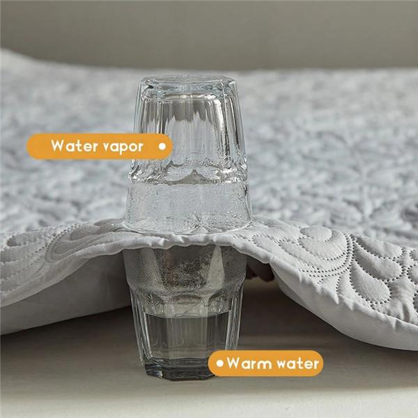 Vattert vanntett fittelaken med elastisk sengetøy beskytter laken Madrasstrekk Ensfarget sengetøy (Ingen putevar)