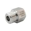 Stainless Steel 304 Threaded Reducer: Internal M20X2.5 To External G1/2 BSP.