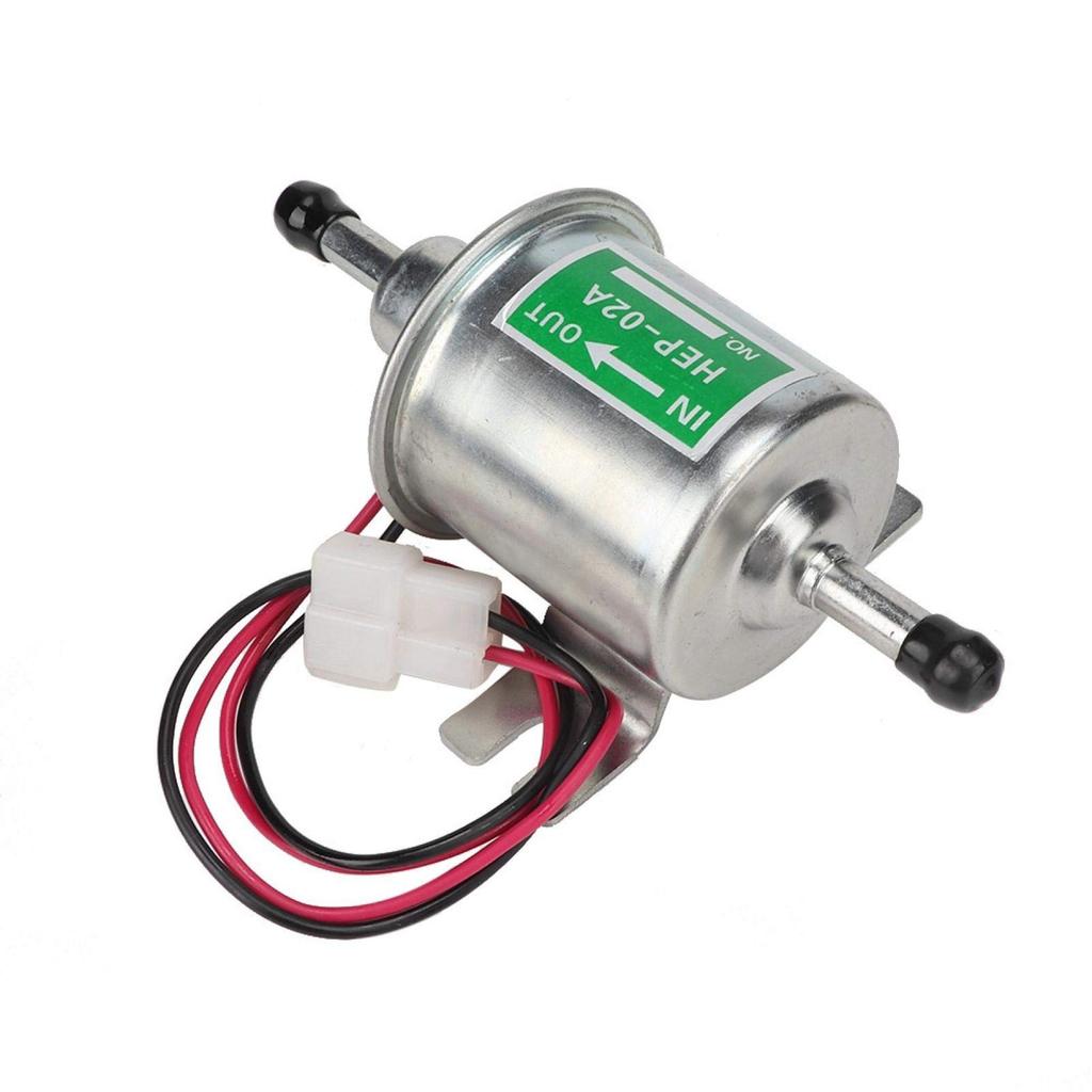 Yctze Fuel Transfer Pump, 24V Universal Electric Fuel Pump Car Boat Inline Filter Gasoline