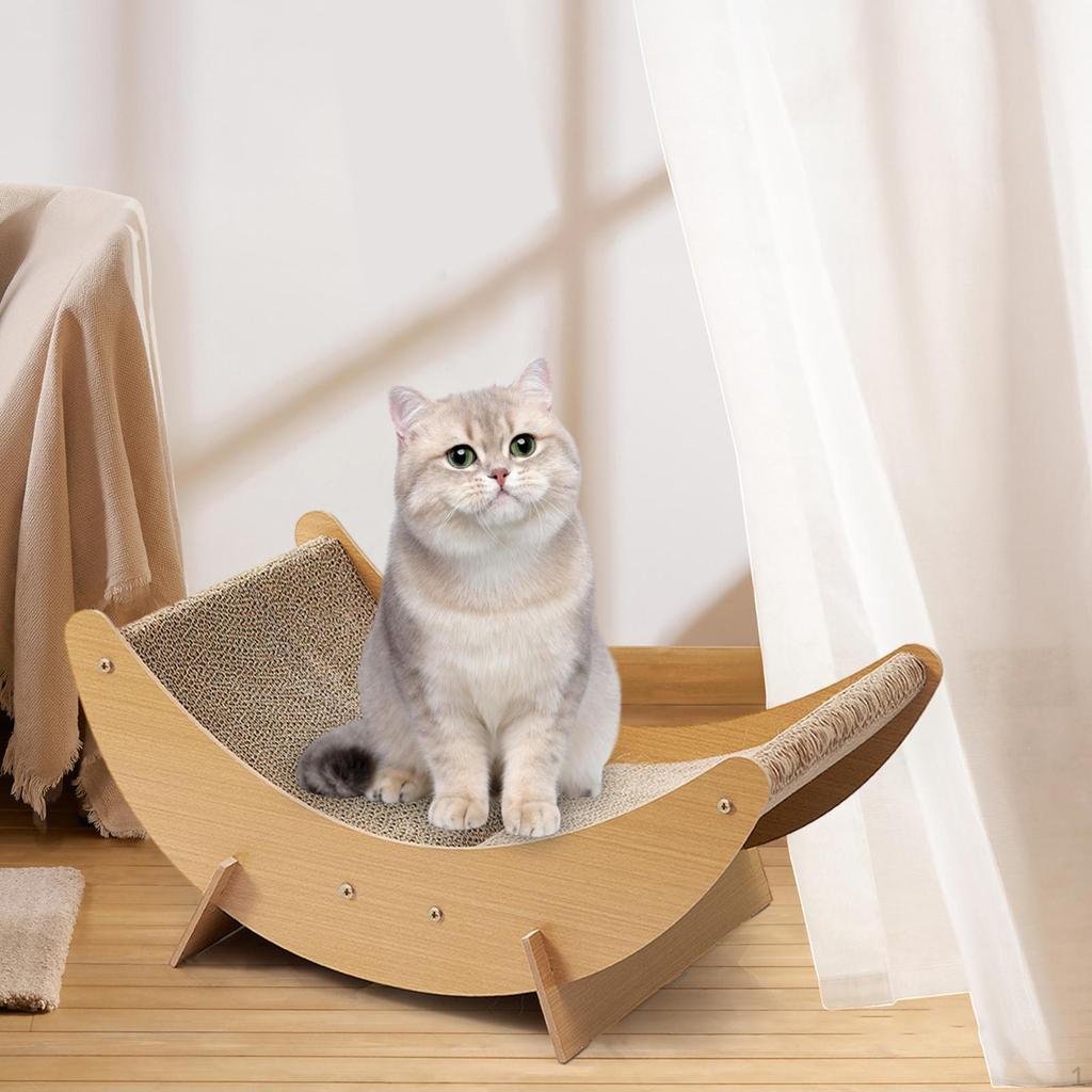 Cardboard Furniture Lounge Chair to 10kg Wear-Resistant Sofa Cat Scratch Bed