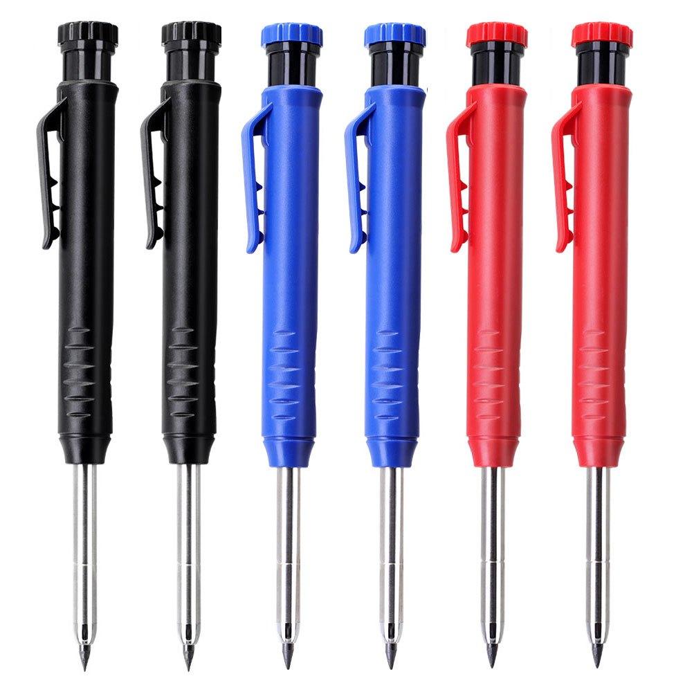 

6pcsHeavy-Duty Automatic Pencil Sharpener with Built-in Sharpener - 2.8mm/0.11 Lead Core, Compatible with Mechanical Pencils 6Pcs 3color mix pen set