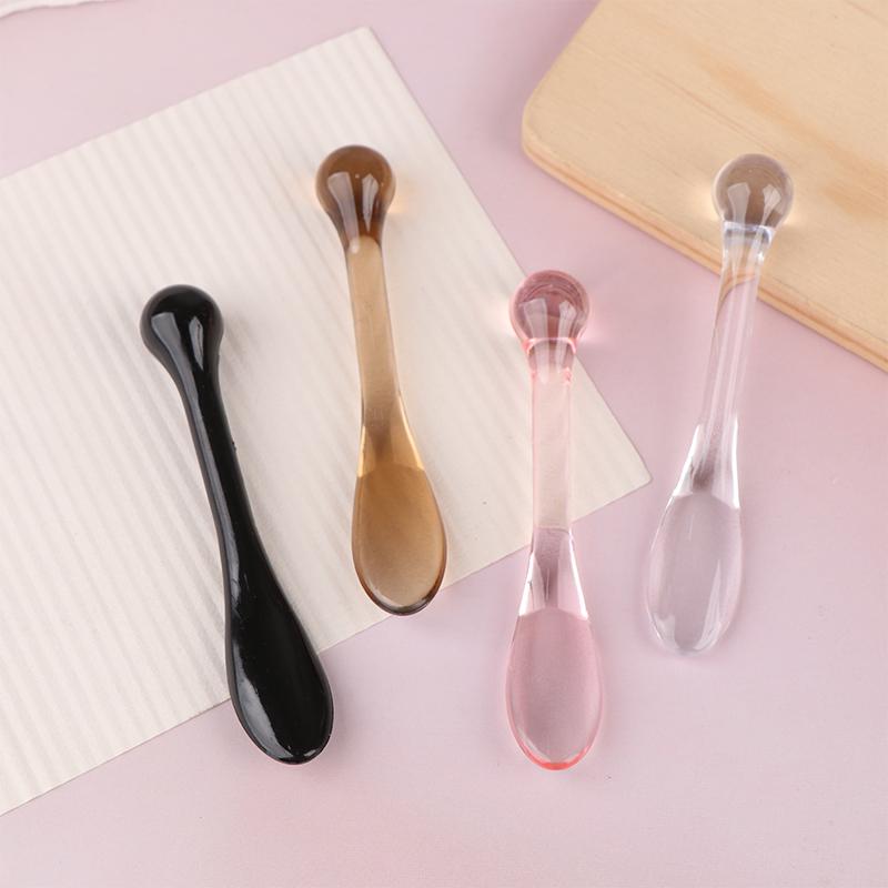 1/3Pcs Acrylic Cosmetic Spatulas Scoop With Box Face Cream Mask Mud Mixing Spoon Beauty Tools Absorb Roller Facial Applicator