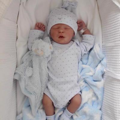 18 hüvelykes valósághű Bebe Reborn Boneca baba Darren Finom festett teljes bakelit test Újrahasznosítható baba baba gyerekek játszótárs muppet játék Gyerek ünnepi ajándék