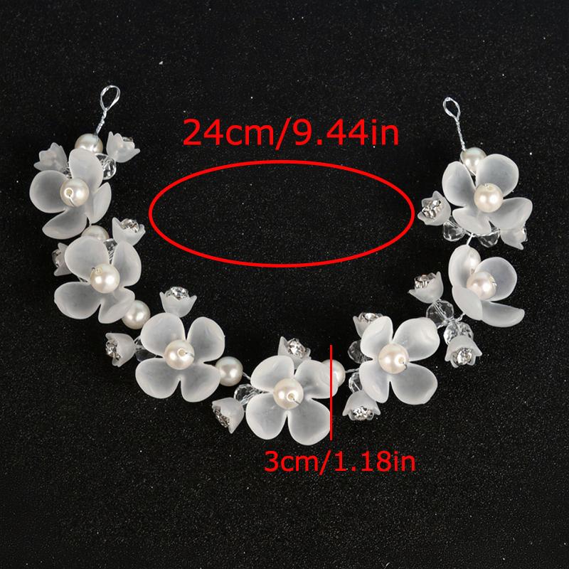 

1 шт. Повязка на голову из бусин ручной работы, Повязка на голову невесты, Простота, Пластиковые свадебные аксессуары, Подарок, Элегантный