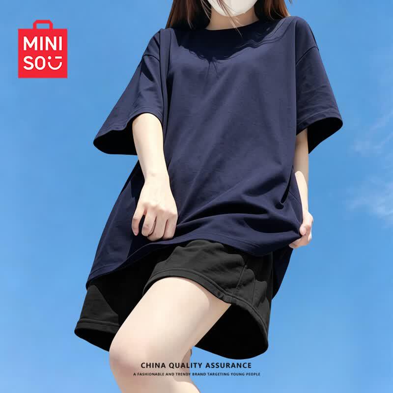 MINISO Women's Summer Short Sleeve & Shorts Sport Set