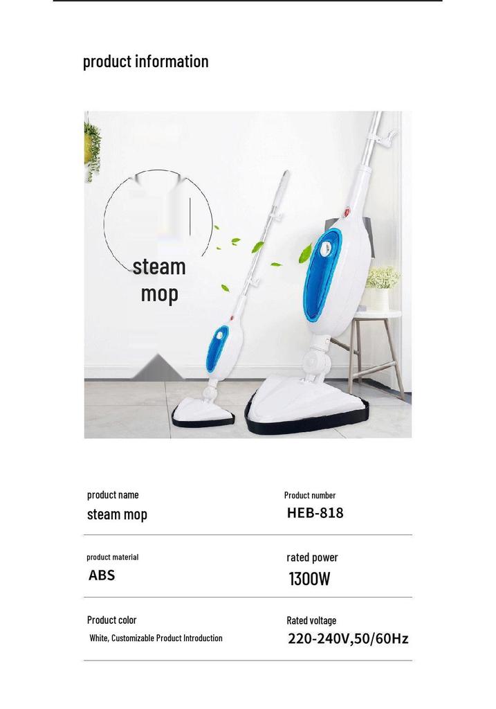 Handheld High-Temperature Multifunction Steam Mop