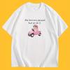 Lustiges The Horrors Persist But So Do I T-Shirt Meme Zitat Grafik-T-Shirt Sommer Kurzarm Humorvoll Tierliebhaber Streetwear Oberteile