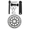 MTB Bike Crankset Hollow Integrated Double Chainrings 53‑39T Aluminum Alloy Bicycle Crank
