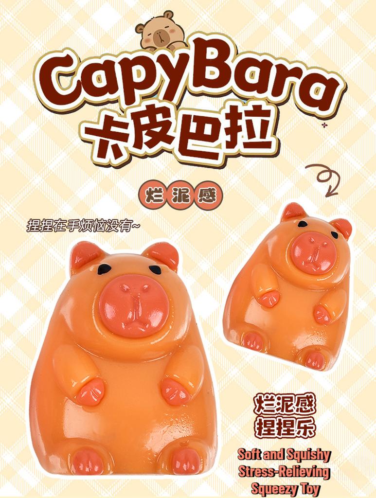 Capybara Slow-Rising Squeezy Toy Stress Relief Sensory Fidget for Adults Kids Creative Fluid Anxiety Relief Gift Fun Desk Decor