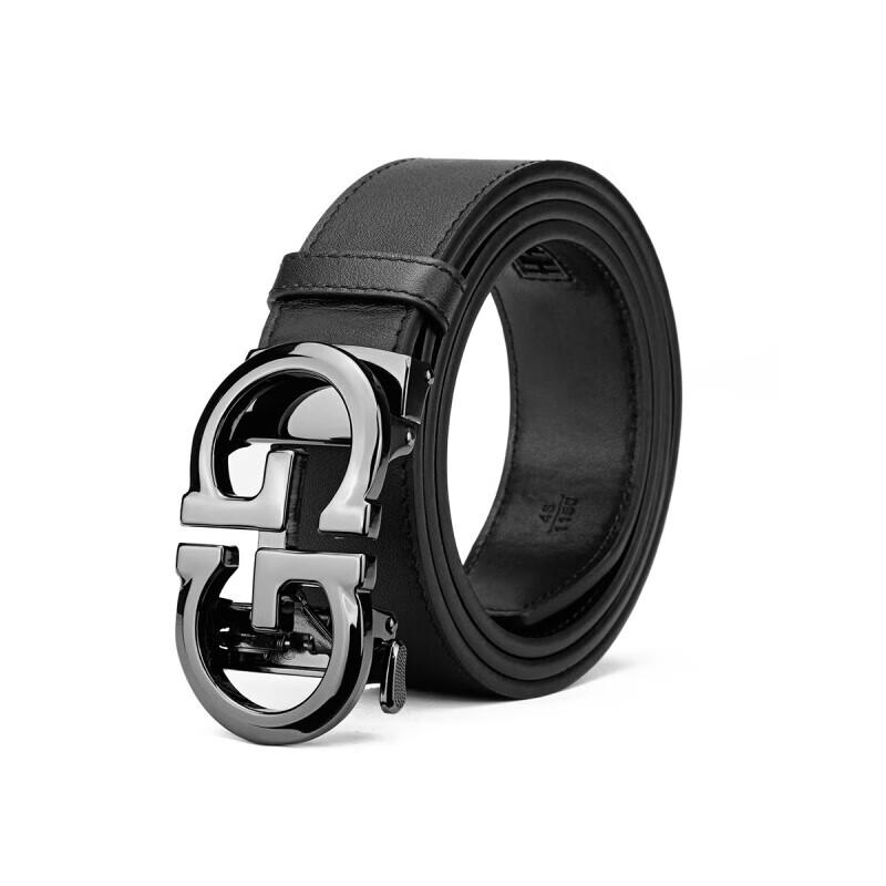 MARK FAIRWHALE Men s Automatic Buckle Leather Belt 115cm