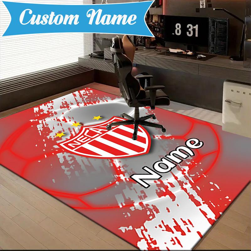 Custom Name Necaxa Football Design Rug Game Carpet, Floor Mat for Bedroom Living Room Entryway Rug, Home Decor Idea Gift for Christmas Birthday