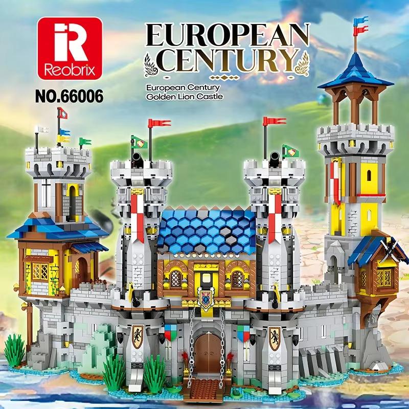 High-Standard Reobrix First-Class 66006 Superior-Grade Medieval Top-Grade Castle Construction-Kit City-Area Top-Grade Modular Superior-Grade No original box