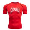 Workout T-Shirt Men's Compression Sports Shirt Running Short Sleeve Quick Drying Moisture-Wicking Sportswear Fitness Sweatshirt Elastic Top