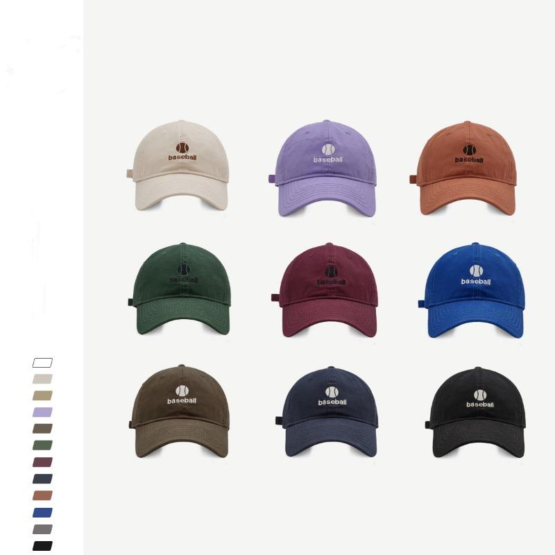 Face small baseball cap female couple street fashion letter embroidery soft top cap men's basketball cap