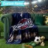 Custom Name Blanket Cleveland Lights Shadows Blanket Bedding Blanket for Travel, Camping, Living Rooms, Offices, Sofas, Fan Christmas gift