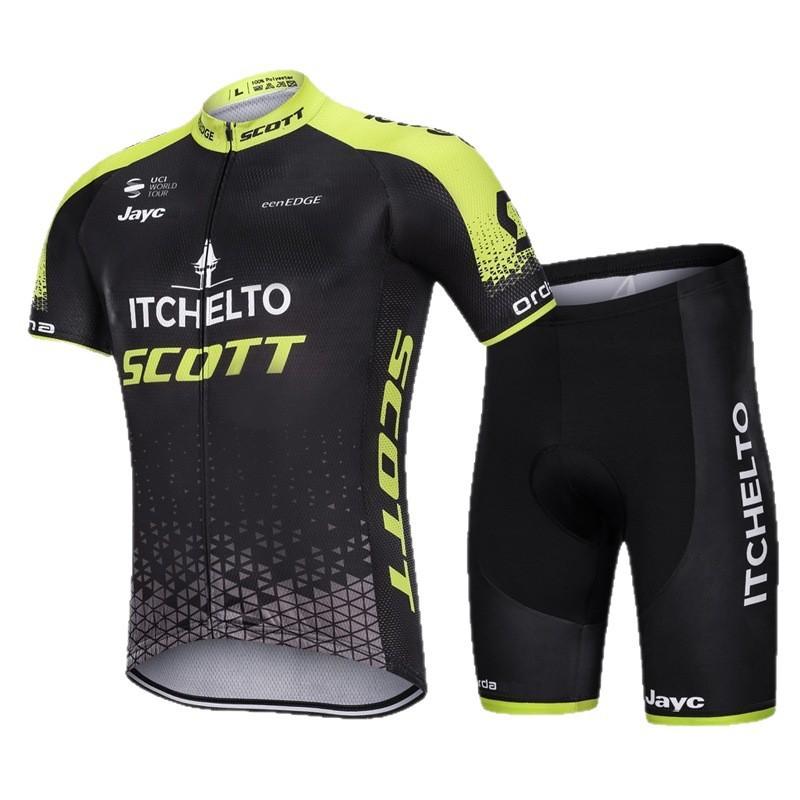 Mens Cycling Jersey Shorts Set Breathable Bike Apparel Road Mountain Biking