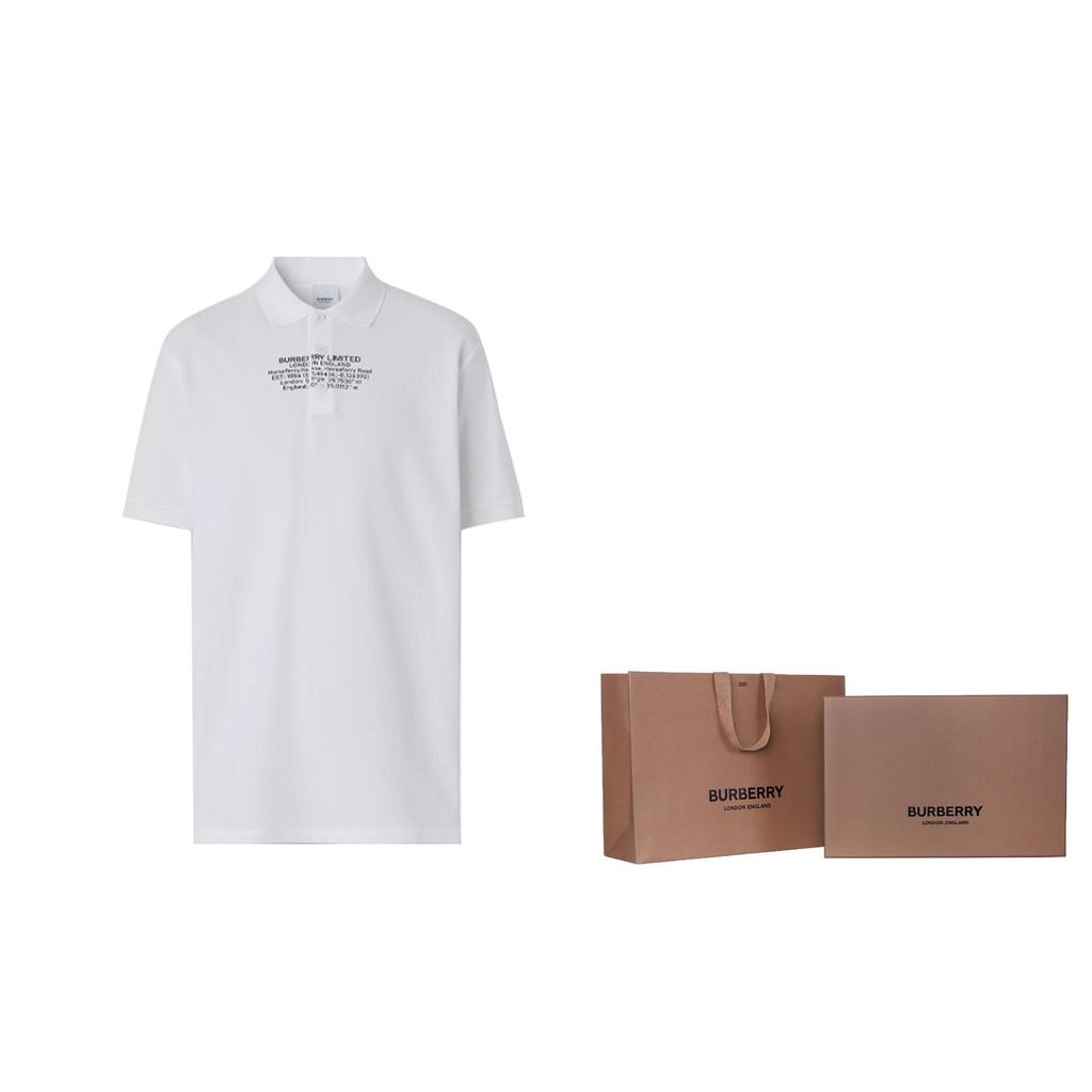Burberry Polo Shirt Men's White 80427511