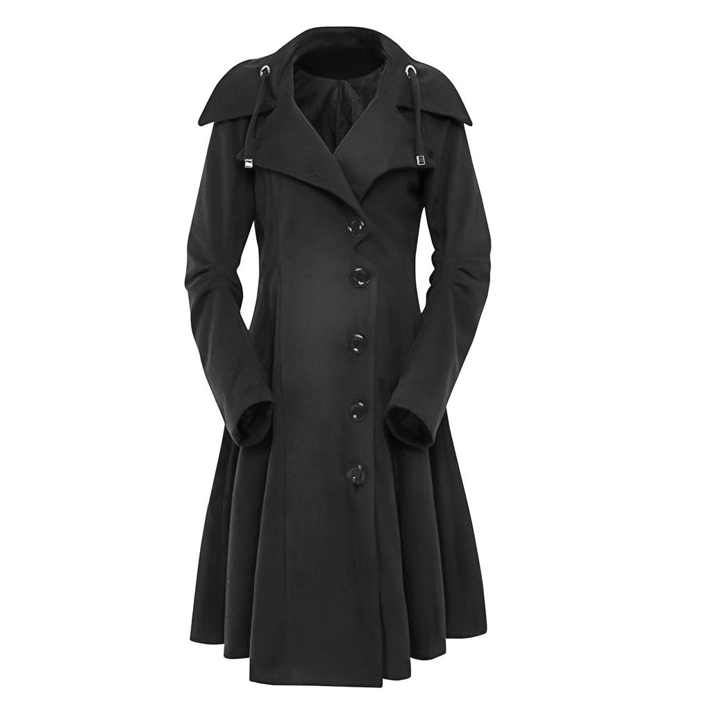 Women Faux Wool Warm Slim Coat Jacket Thick- Overcoat Long Winter Outwear