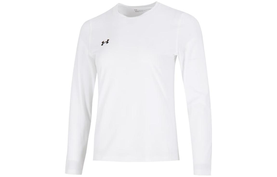 Under Armour T Shirts Women s White Crew Neck Moderate Straight Fit 22600308-100 M