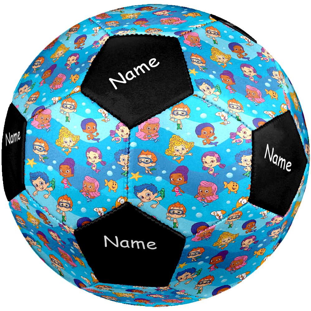Custom Name Bubble Guppies Theme Size 5 Soccer Ball, Suitable for Both Indoor and Outdoor Matches, a Gift Suitable for Everyone.