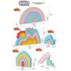 Wooden Creative Rainbow Building Blocks For Early Learning And Kids Educational Toys