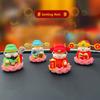 Chinese Mythological Lotus  God of Wealth Decoration Getting Rich Resin Figure  Office