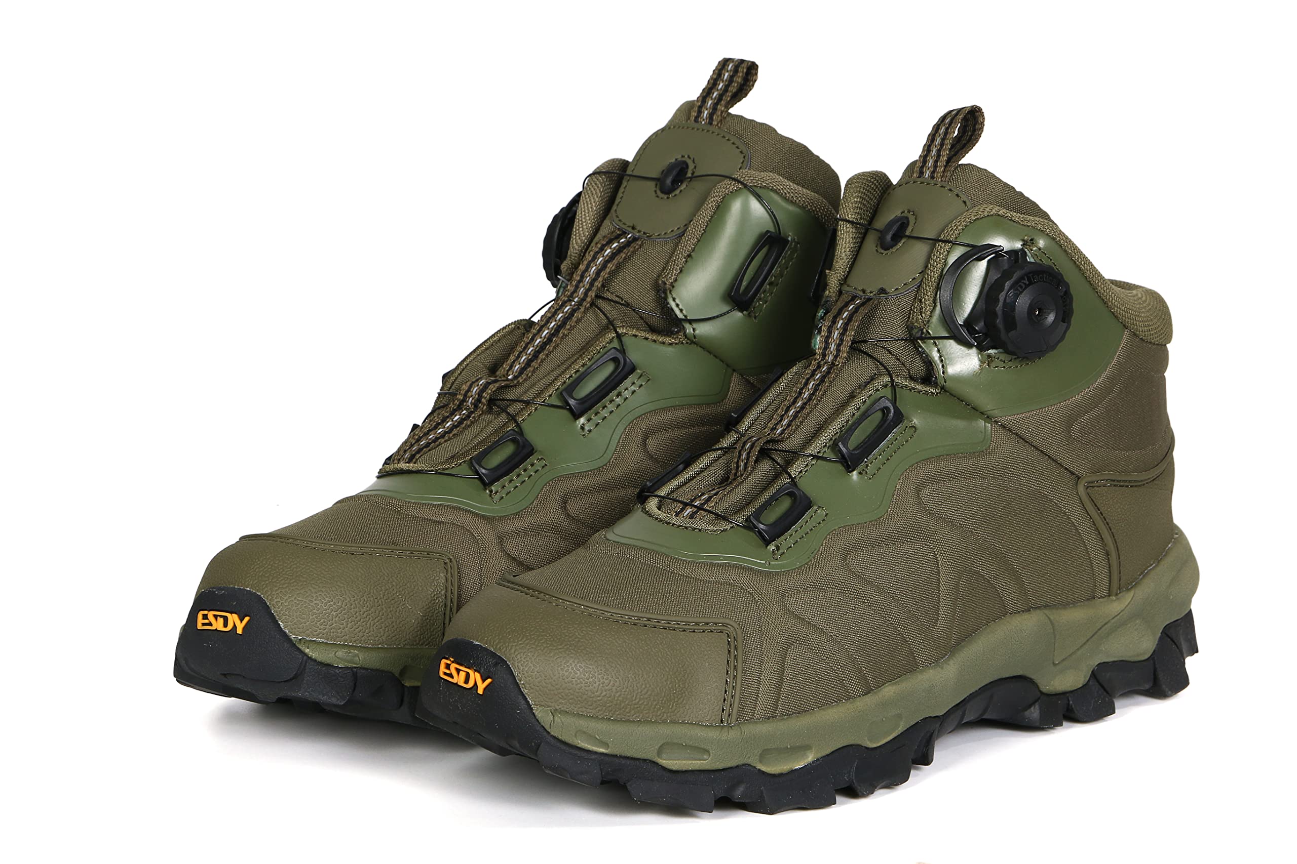 Ботинки для страйкбола и треккинга, защитные, с размером для Хаки [HEAT VOICE] Ботинки, Обувь, Без шнурков (система быстрой шнуровки), Гарантия 1 месяц, 27.5 см (эквивалент 28,0 см