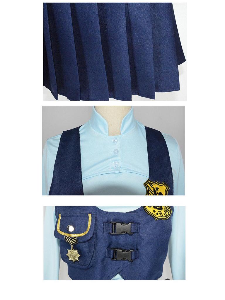 Zestaw Kostiumu Cosplay Judy Królik Policjant