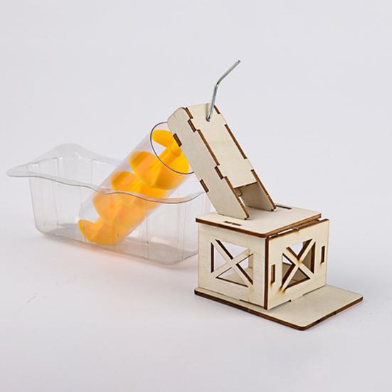 DIY Archimédův šroub Zvedák vody Dřevěná STEM Vědecká sada pro děti Ruční klika Model hydraulického inženýrství Vzdělávací fyzikální experiment