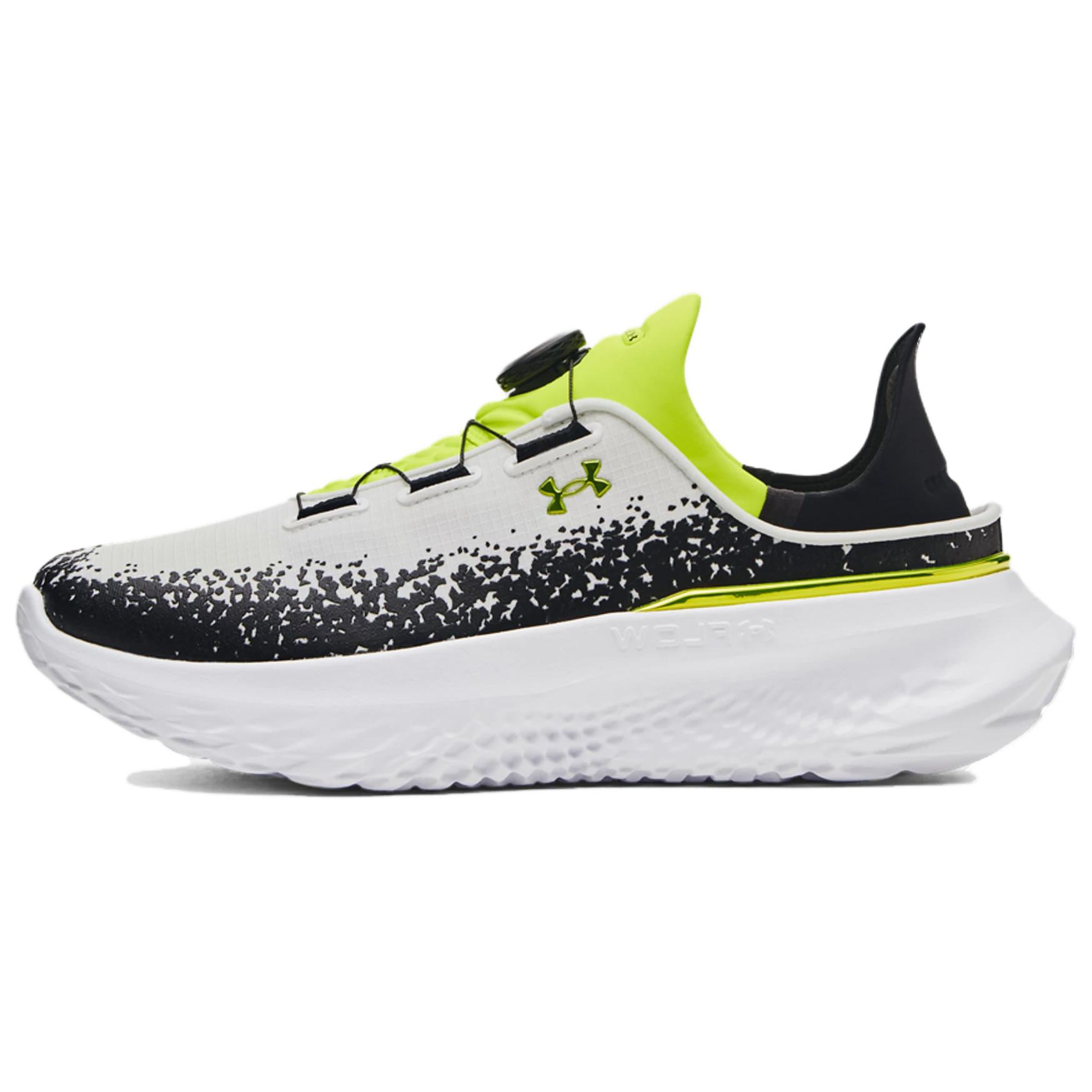 Under Armour Slipspeed Mega Unisex White Black High Vis Yellow 3028539-107 38.5