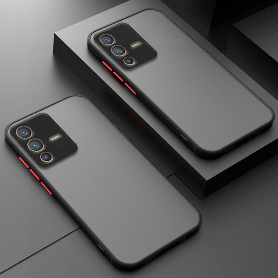 Luxury Shockproof Matte Case For Vivo Y28 Y72 5G V27 Y38 Y39 Y53S Y18 V40 SE Y29 V29 V30 Y31 Y21 Y33S Y70 Y04 V50 V23 V29E Y21D V60 Lite Armor Cover