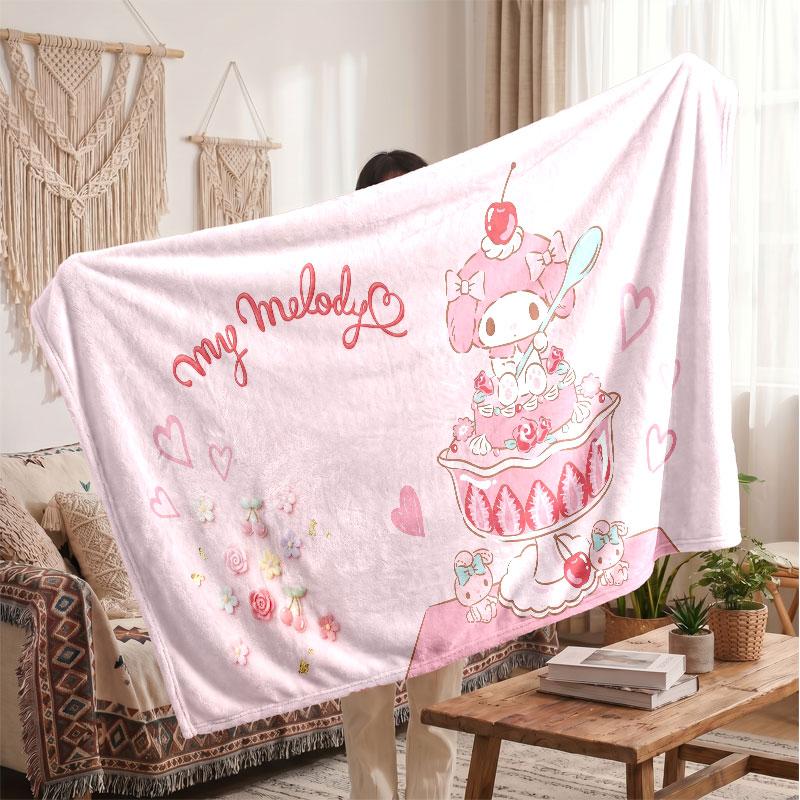 Warm Flannel BlanketMy Melody Soft Cozy Throw Blanket for Bedroom Couch