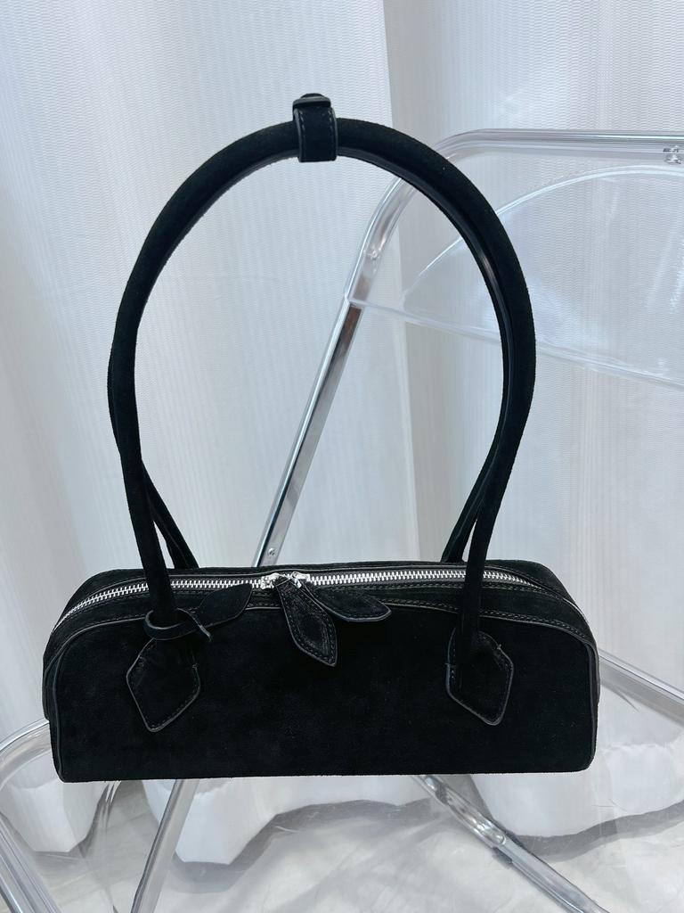 Dámská taška z pravé kůže Vzor líného jezevčíka Hovězí kůže Jednoramenní Podpažní Velkokapacitní Ruční Francouzský styl Taška pro ženy