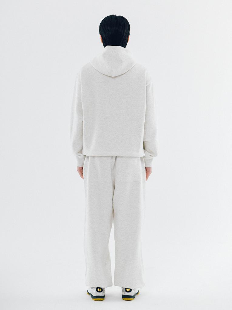 Beoteopeullaiseupocheuweeo Original Logo Jogger Pants Oatmeal